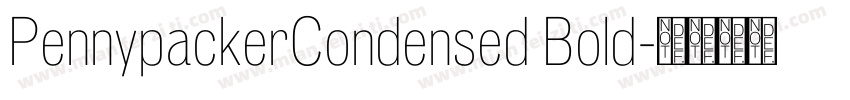 PennypackerCondensed Bold字体转换